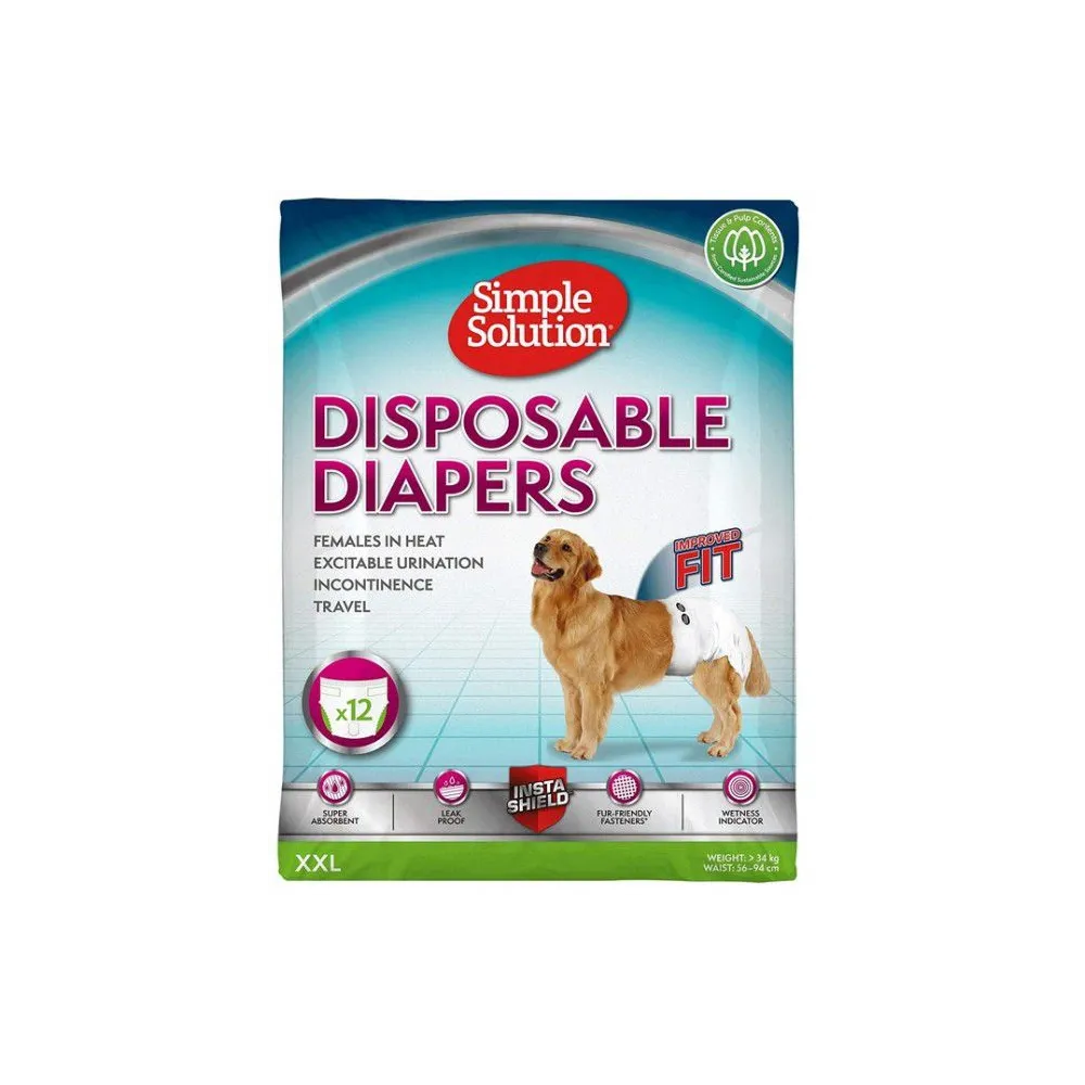 Simple Solution Pieluchy jednorazowe dla suczek XXL 12szt.