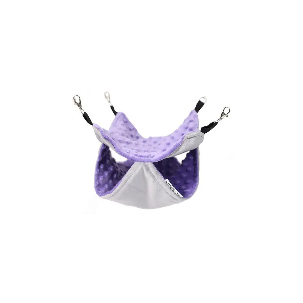 MIMIKO Pets Hamak dwupoziomowy 30x30cm wrzosowy