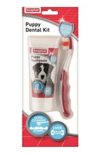 Beaphar Puppy Dental Kit - szczoteczka i pasta do zębów 50g
