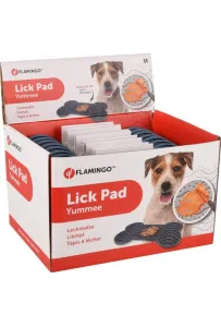 Flamingo Lick Pad Mata antystresowa M niebieska