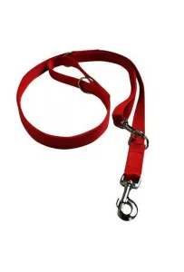 CHABA Smycz taśma regulowana - 25mm x 130/260cm czerwona