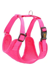 Dingo Szelki bezuciskowe z dwupaskową regulacją S różowe