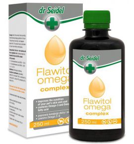 Dr Seidel Flawitol Omega Complex zdrowa skóra, piękna sierść 250ml