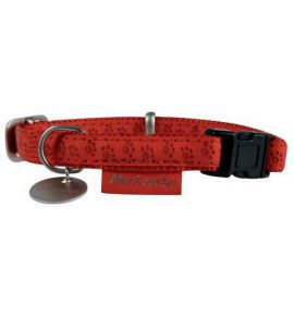 Zolux Obroża regulowana Mac Leather 20mm Czerwona [522040RO]