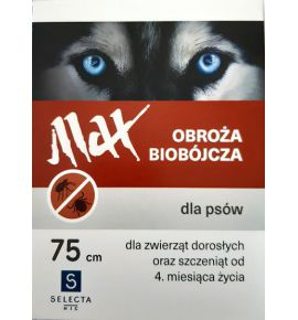 Selecta HTC Obroża Max biobójcza dla psa przeciw pchłom i kleszczom 75cm brązowa [SE-0902]