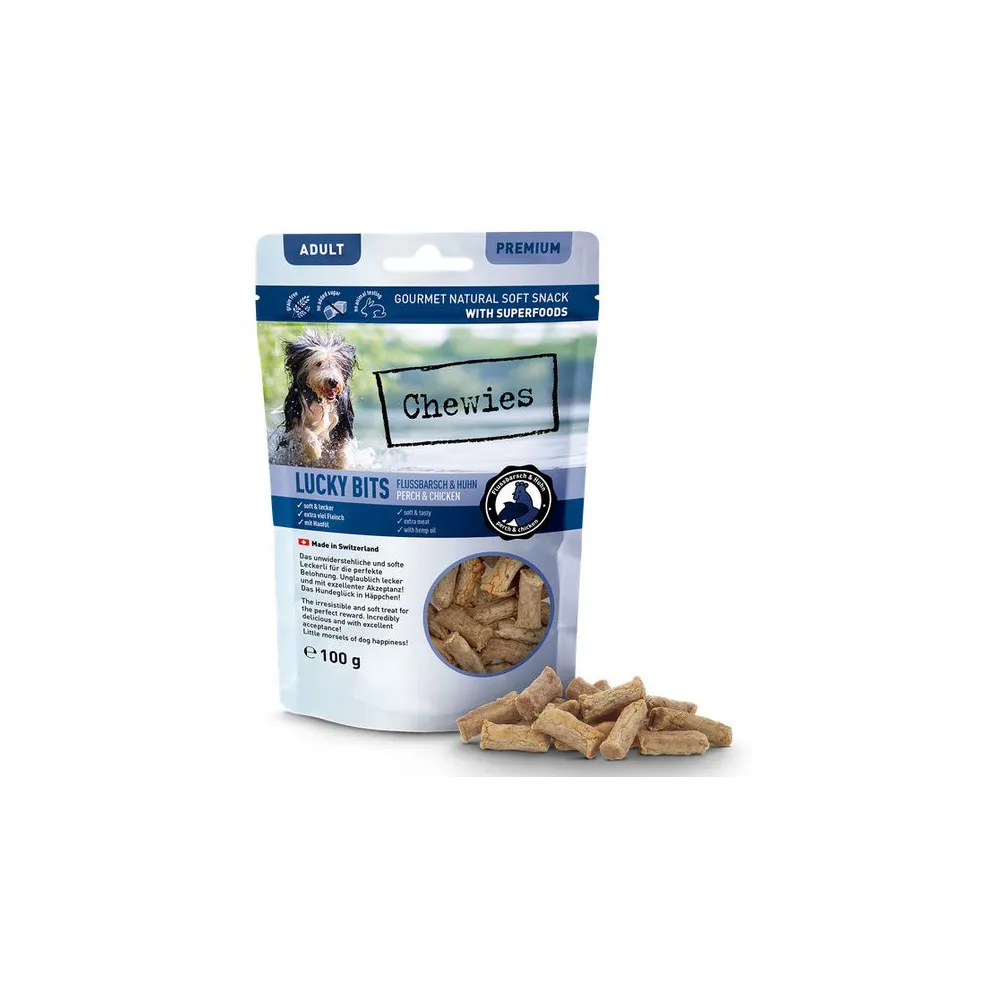 Chewies Lucky Bits Adult Okoń & kurczak 100g