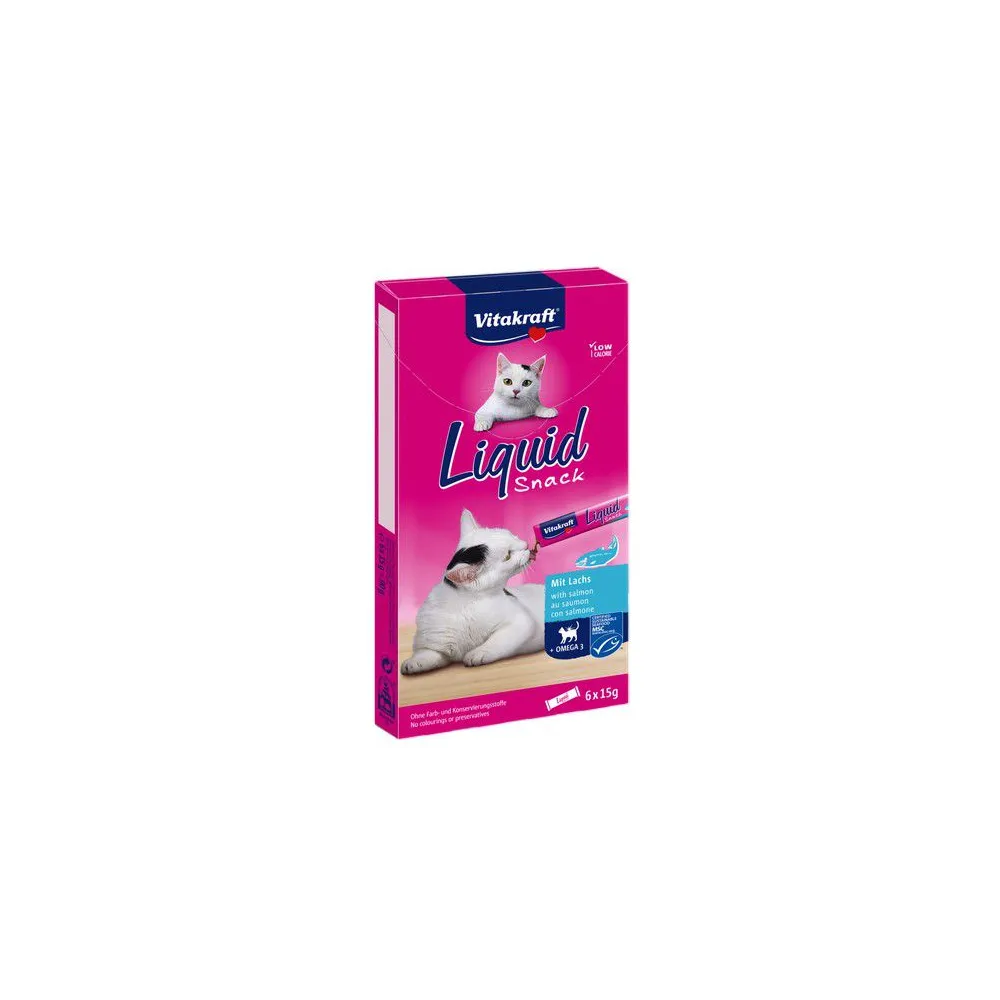 Vitakraft Cat Liquid-Snack z Łososiem 6x15g [16423]