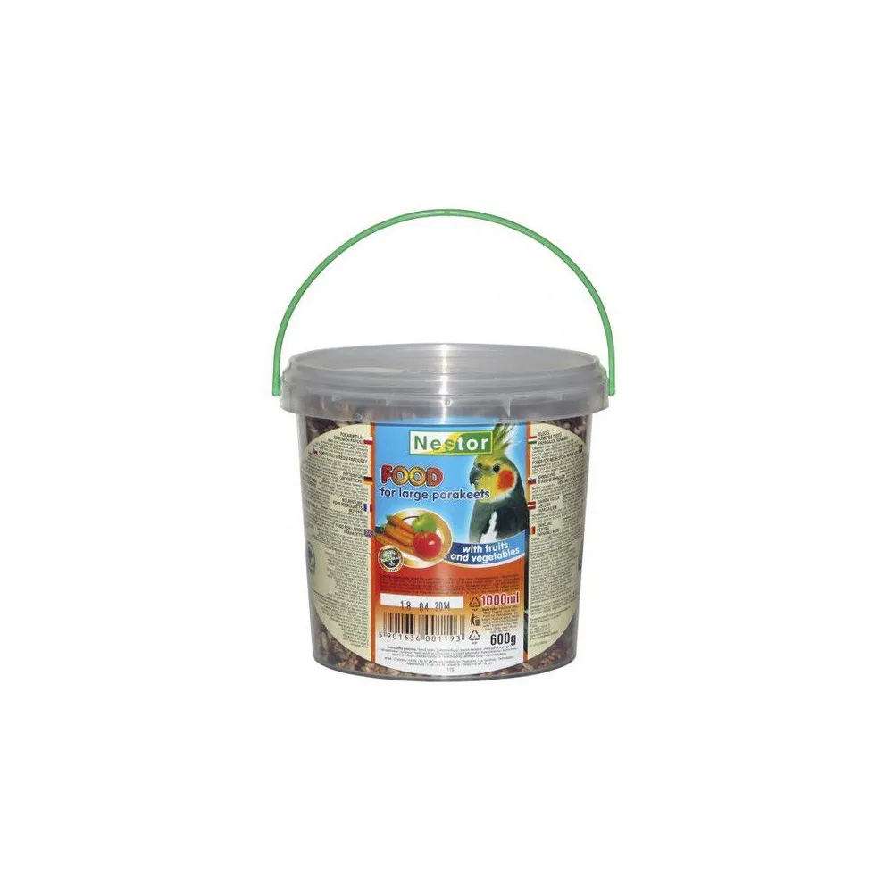 Nestor Pokarm dla średniej papugi owocowo-warzywny 1L
