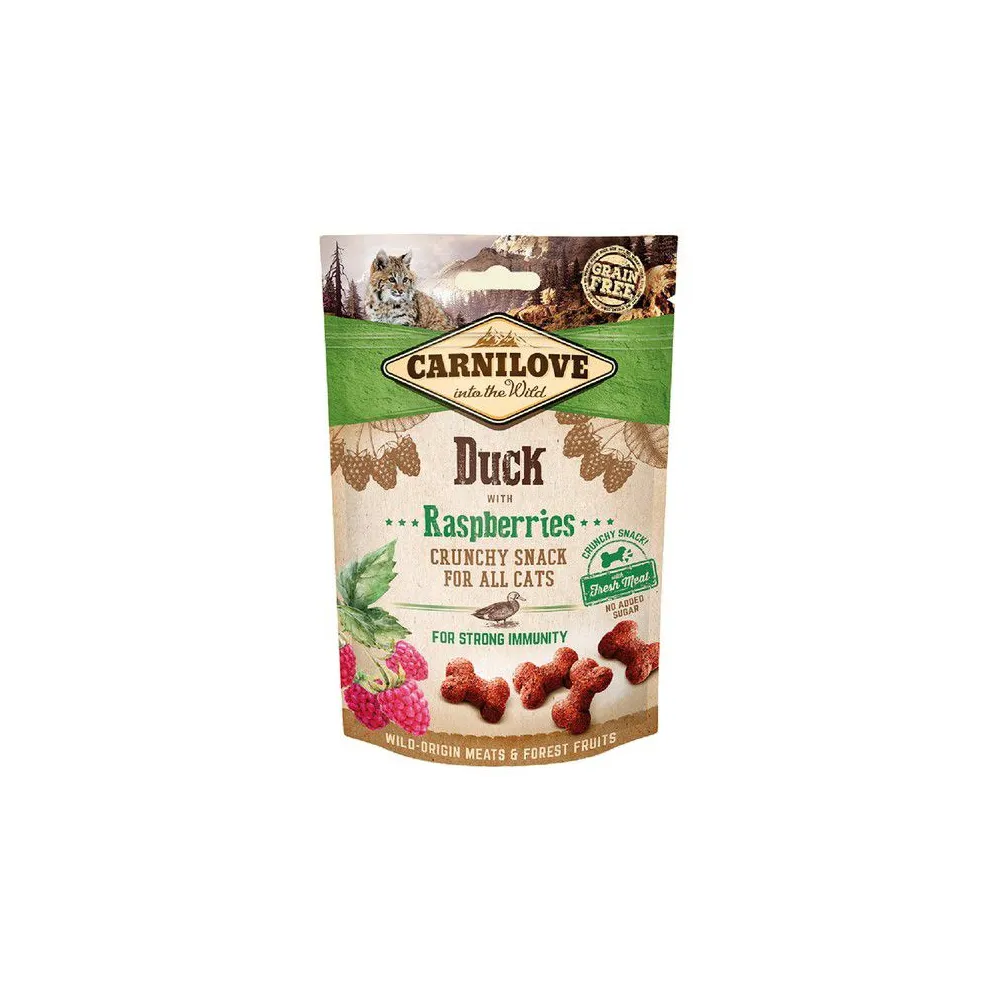 Carnilove Cat Snack Fresh Crunchy Duck+Raspberries 50g