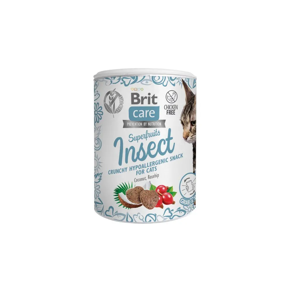 Brit Care Cat Snack Superfruits Insect 100g