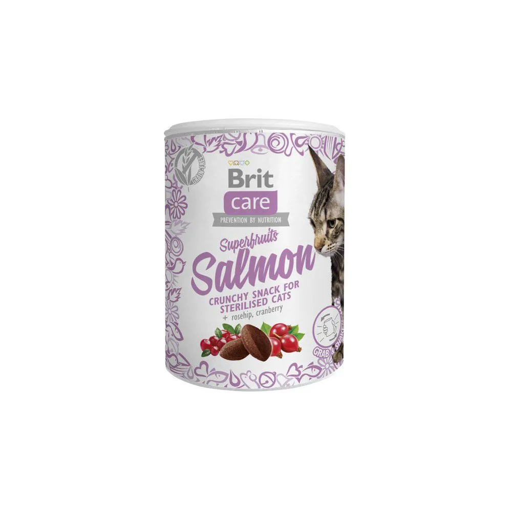 Brit Care Cat Snack Superfruits Salmon 100g