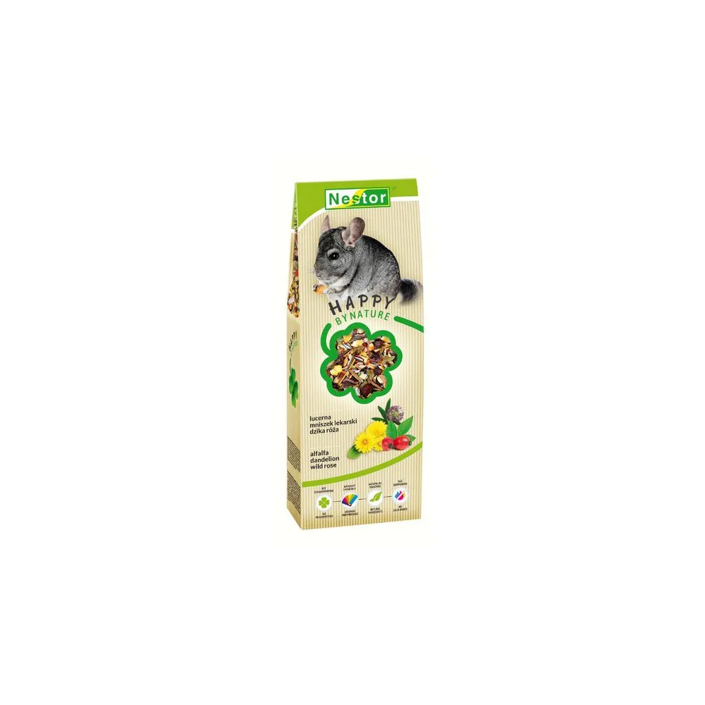 Nestor Pokarm Szynszyla dzika róża, lucerna, mniszek lekarski 700ml