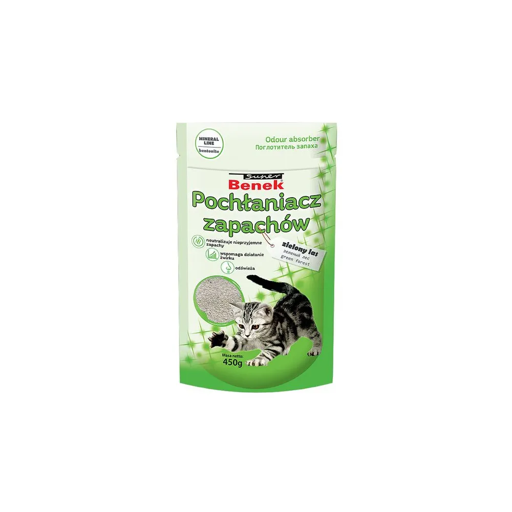 Benek Pochłaniacz zapachów - zielony las 0,45kg