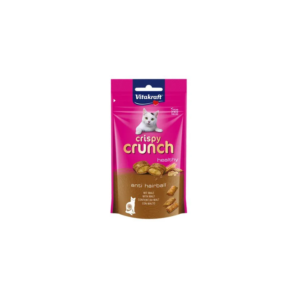 Vitakraft Cat Crispy Crunch Anti Hairball słód 60g [2428811]