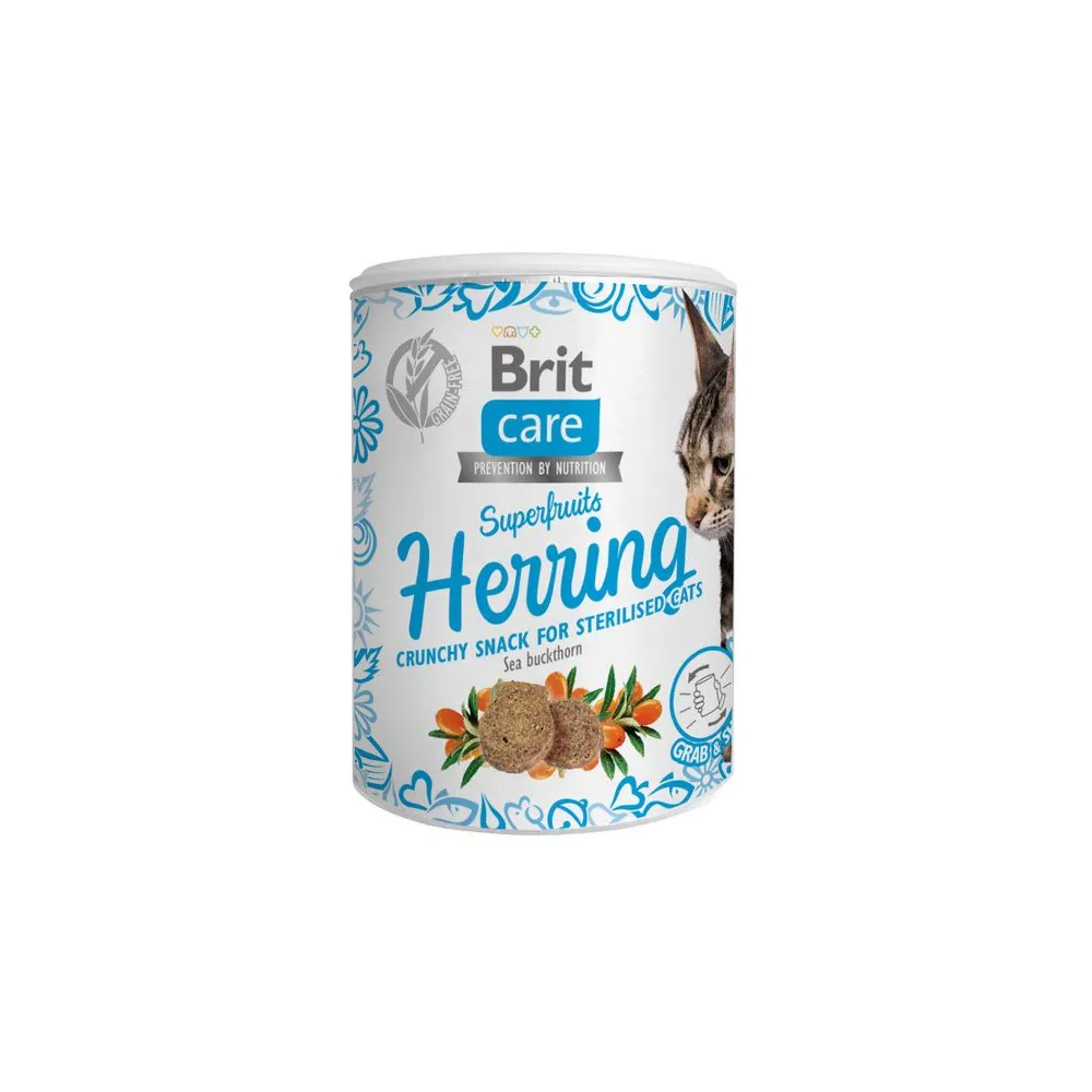 Brit Care Cat Snack Superfruits Herring 100g