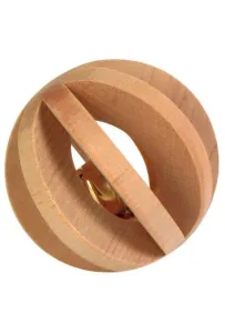 Trixie Drewniana piłka z dzwonkiem dla gryzoni 6cm [TX-6187]