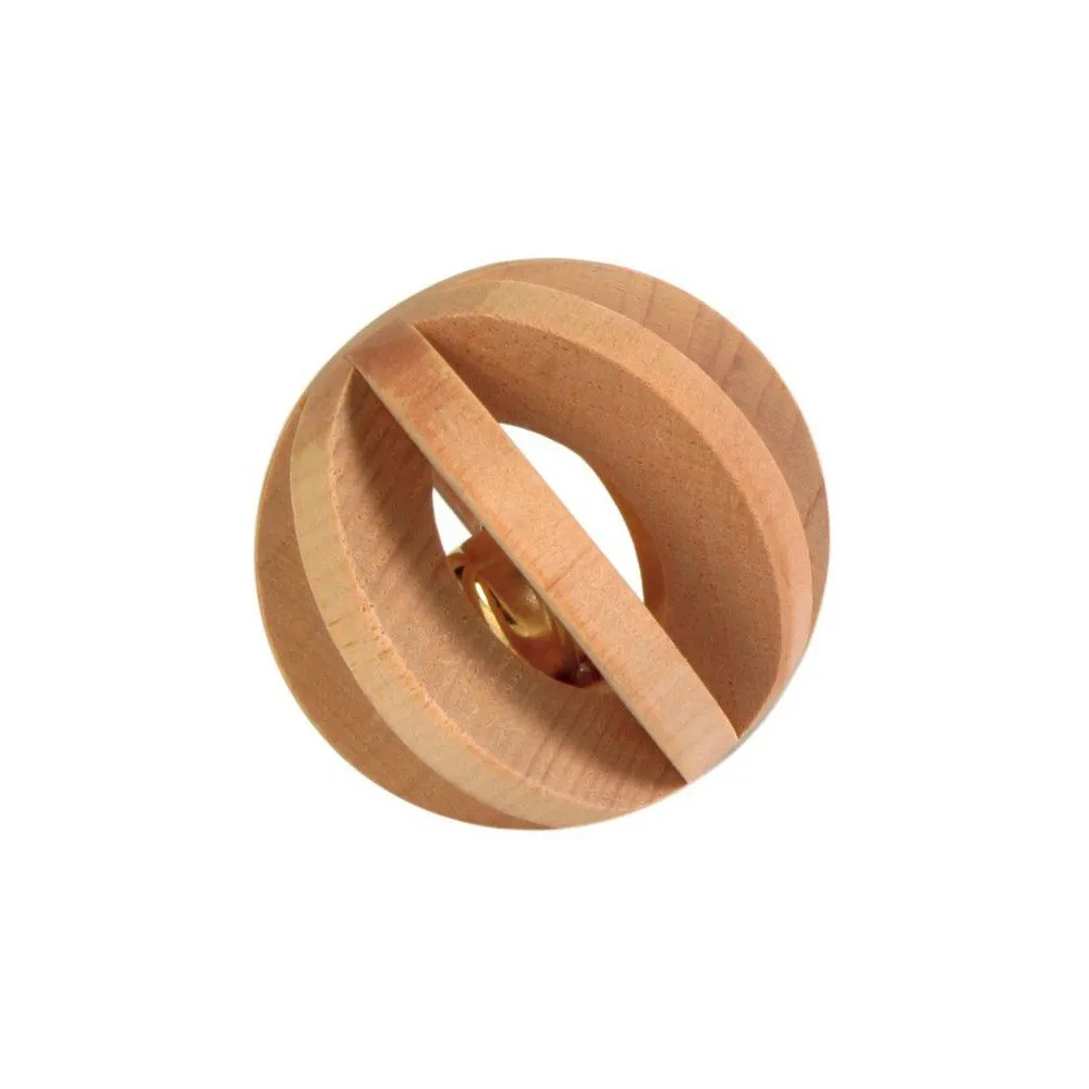 Trixie Drewniana piłka z dzwonkiem dla gryzoni 6cm [TX-6187]