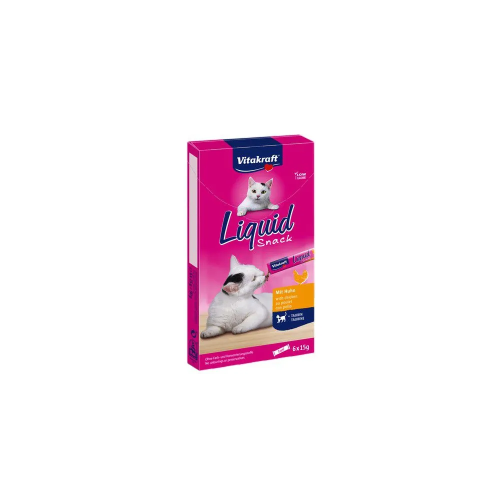 Vitakraft Cat Liquid-Snack z Kurczakiem 6x15g [16424]