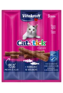 Vitakraft Cat Stick Classic Dorsz i Czarniak 18g [2424003]