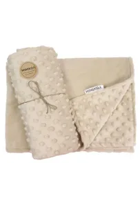 MIMIKO Pets Kocyk Minky-Dot 100x75cm beżowy