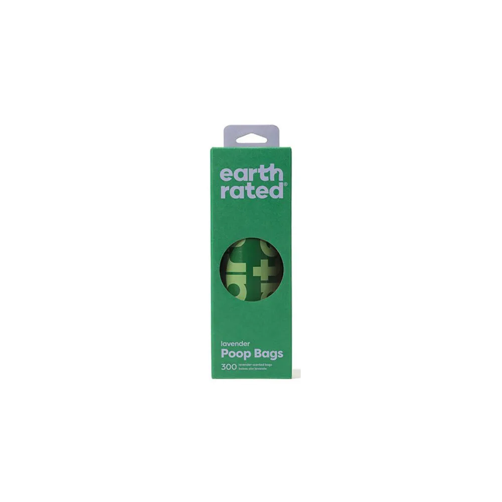 Earth Rated Woreczki do zbierania odchodów 300szt lawendowe