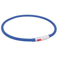 Trixie Opaska LED USB silikonowa XS-XL 70/1cm królewski niebieski