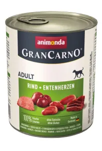 Animonda GranCarno Original Adult Rind Entenherzen Wołowina + Serca kacze puszka 800g