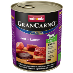Animonda GranCarno Original Adult Rind Lamm Wołowina + Jagnięcina puszka 800g