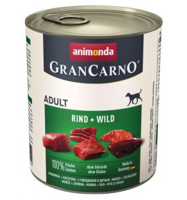 Animonda GranCarno Original Adult Rind Wild Wołowina + Dziczyzna puszka 800g