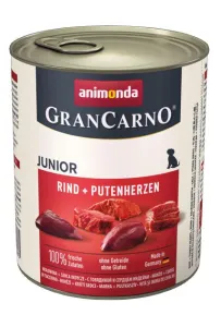 Animonda GranCarno Original Junior Rind Putenherzen Wołowina + Serca Indyka 800g