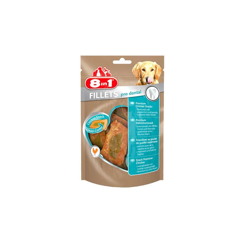 8in1 Fillets Pro Dental - przekąska na świeży oddech 80g