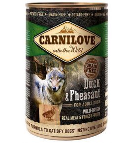 Carnilove Dog Wild Meat Duck & Pheasant Adult - kaczka i bażant puszka 400g