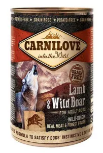 Carnilove Dog Wild Meat Lamb & Wild Boar Adult - jagnię i dzik puszka 400g