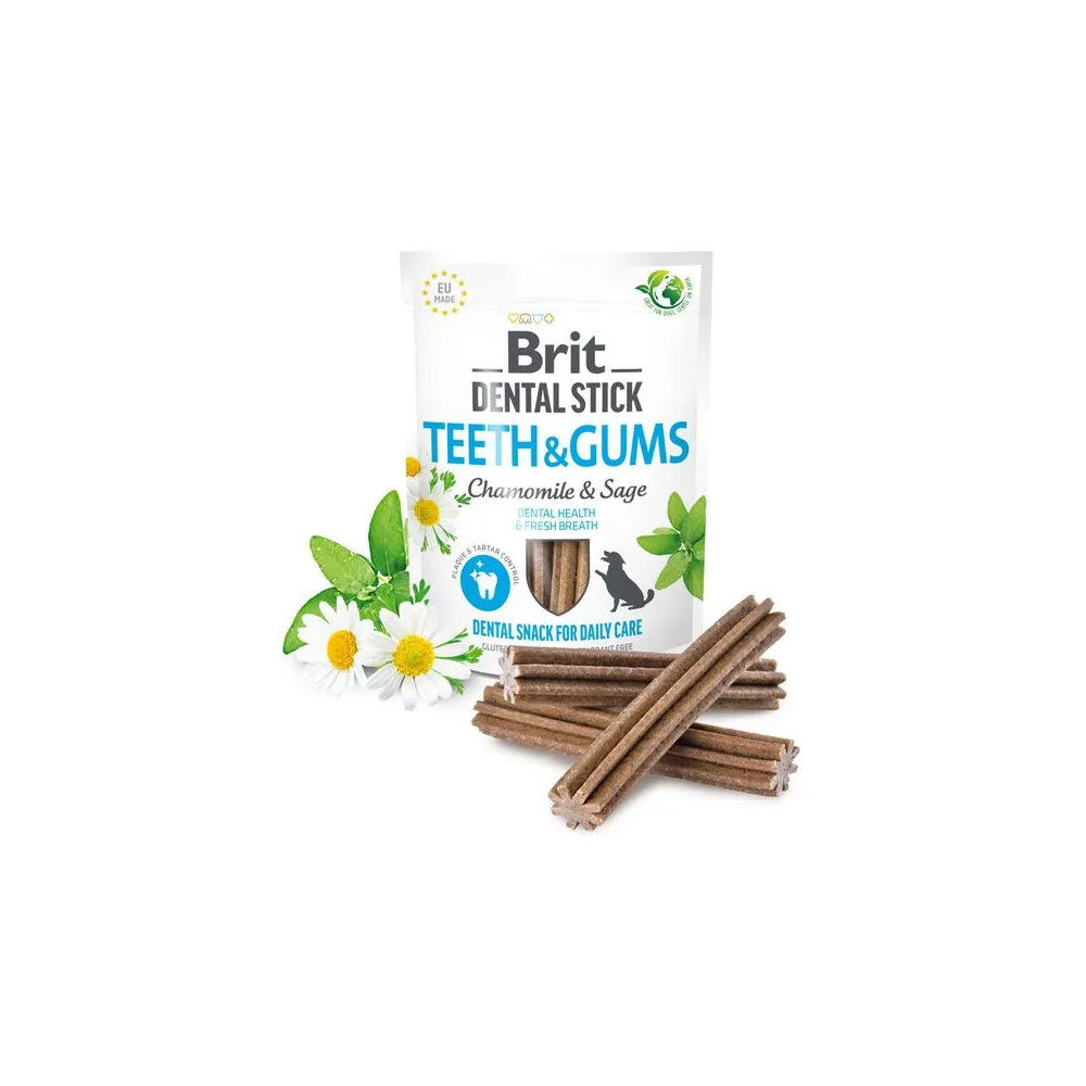 Brit Dental Stick Teeth & Gums with Chamomile & Sage 251g