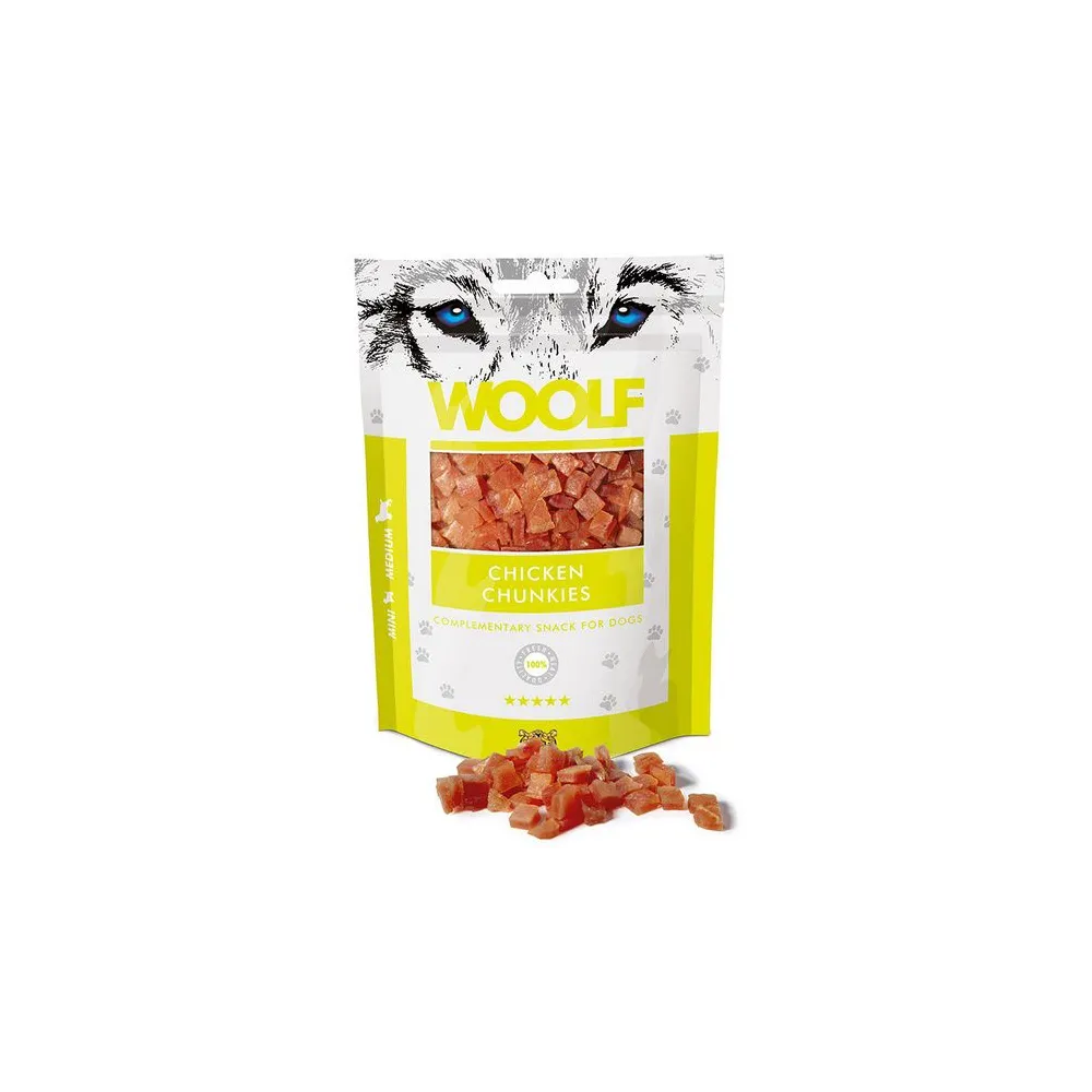 Woolf Soft Chicken Chunkies 100g