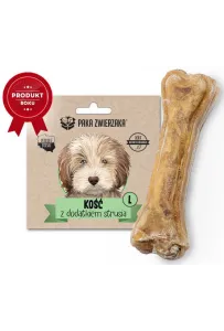 Paka Zwierzaka Kość z dodatkiem strusia L 13,5cm