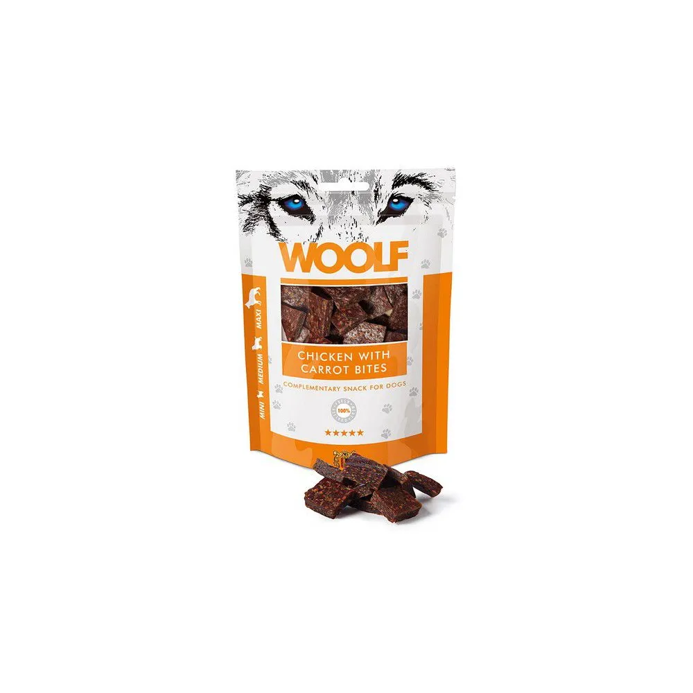 Woolf Chicken With Carrot Bites 100g