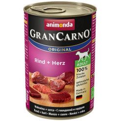 Animonda GranCarno Original Adult Rind Herz Wołowina + Serca puszka 400g
