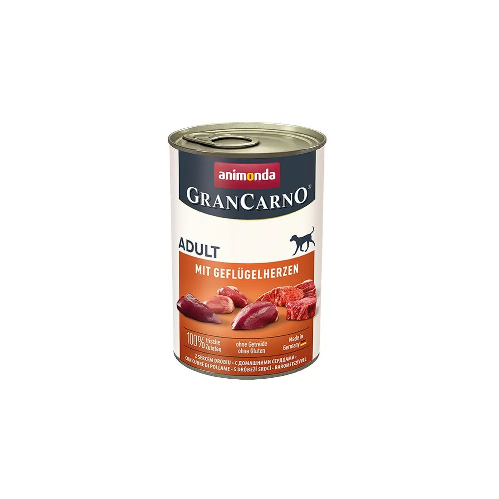Animonda GranCarno Original Adult Geflugelherzen Drobiowe serca puszka 400g
