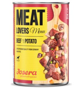 Josera Meat Lovers Menu Wołowina z ziemniakami puszka 400g