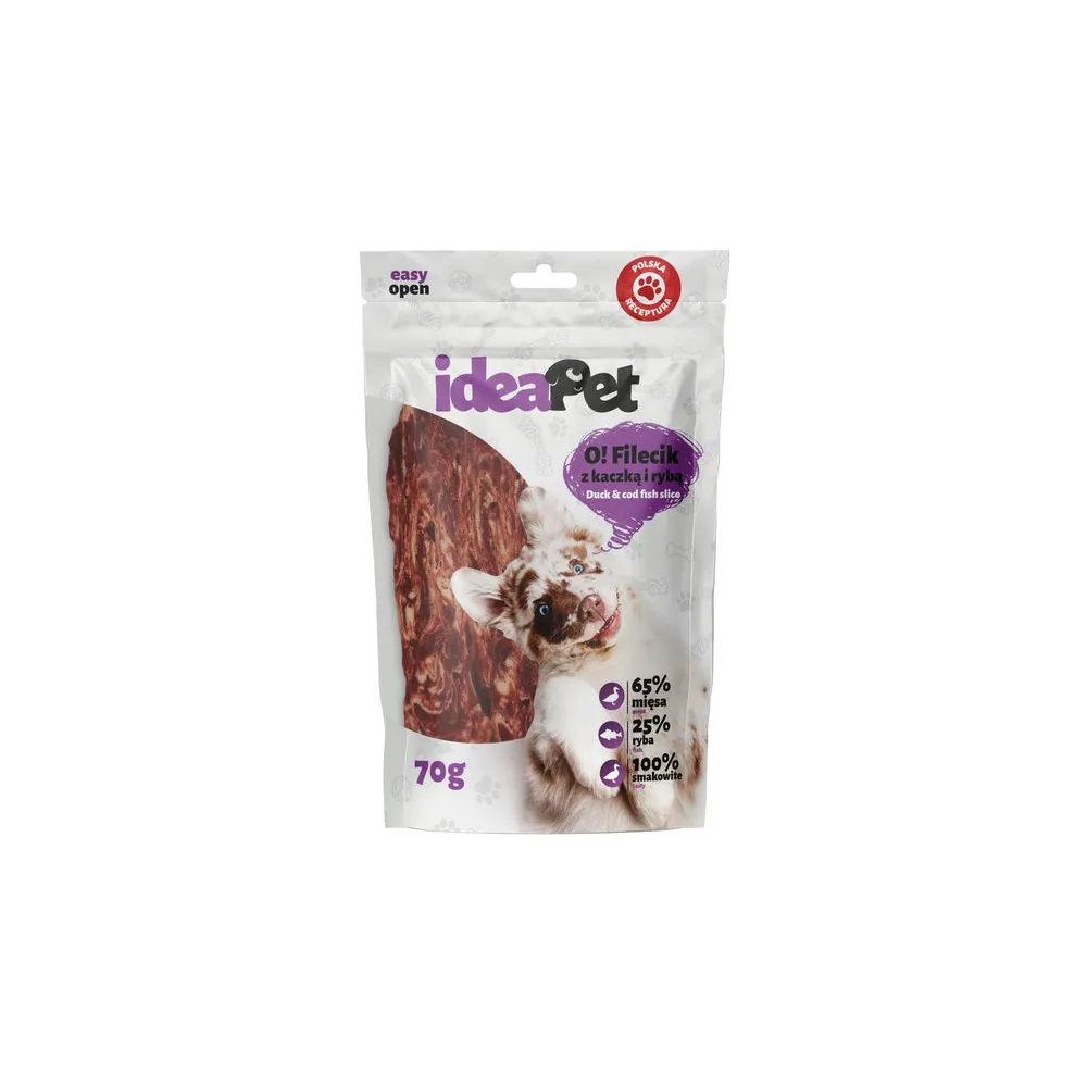 IdeaPet O! Fileciki z kaczką i rybą 70g