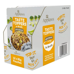 Applaws Taste Toppers Saszetka dla psa - kurczak, brokuł, jabłko i ryż w sosie 85g
