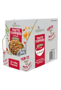 Applaws Taste Toppers Saszetka dla psa - wołowina, zielony groszek, bataty i czerwona papryka w sosie 85g