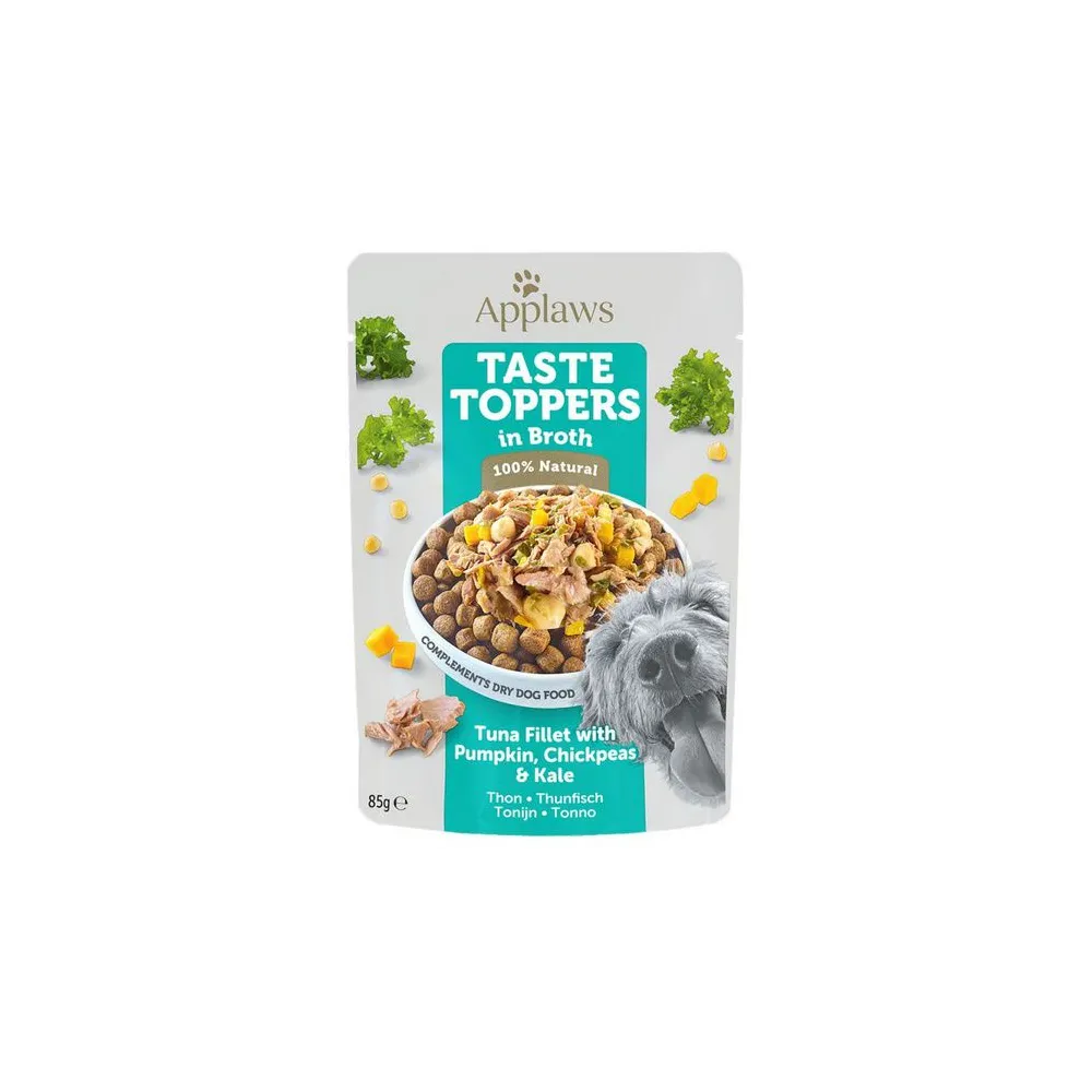 Applaws Taste Toppers Saszetka dla psa - tuńczyk, dynia i ciecierzyca w sosie 85g