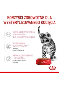 Royal Canin Kitten Sterilised karma mokra w sosie dla kociąt od 6 do 12 miesiąca życia, sterylizowanych saszetka 85g