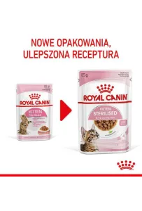 Royal Canin Kitten Sterilised karma mokra w sosie dla kociąt od 6 do 12 miesiąca życia, sterylizowanych saszetka 85g