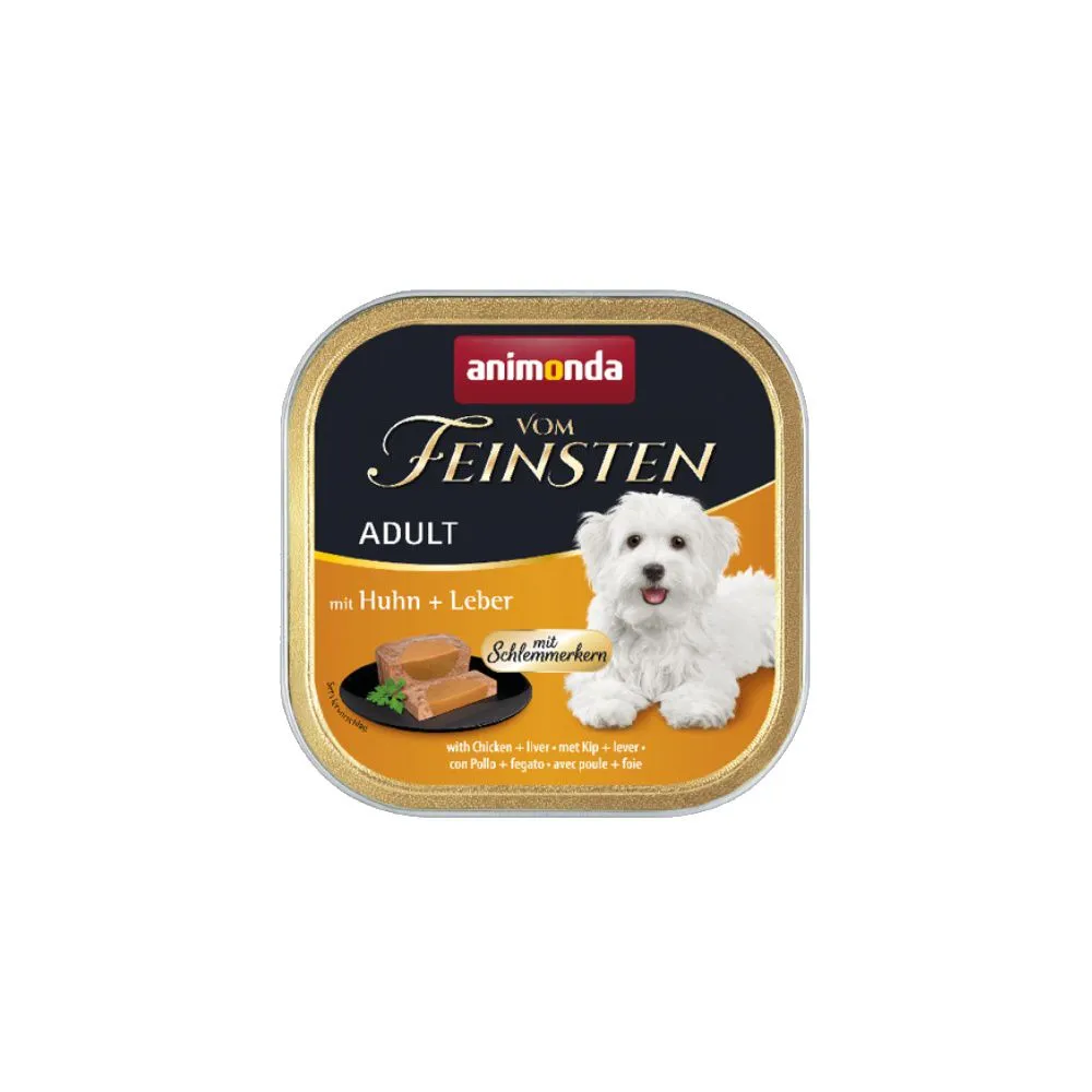 Animonda vom Feinsten Dog Adult Kurczak i Wątróbka tacka 150g