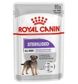 Royal Canin Sterilised karma mokra dla psów dorosłych, wszystkich ras po sterylizacji, pasztet saszetka 85g