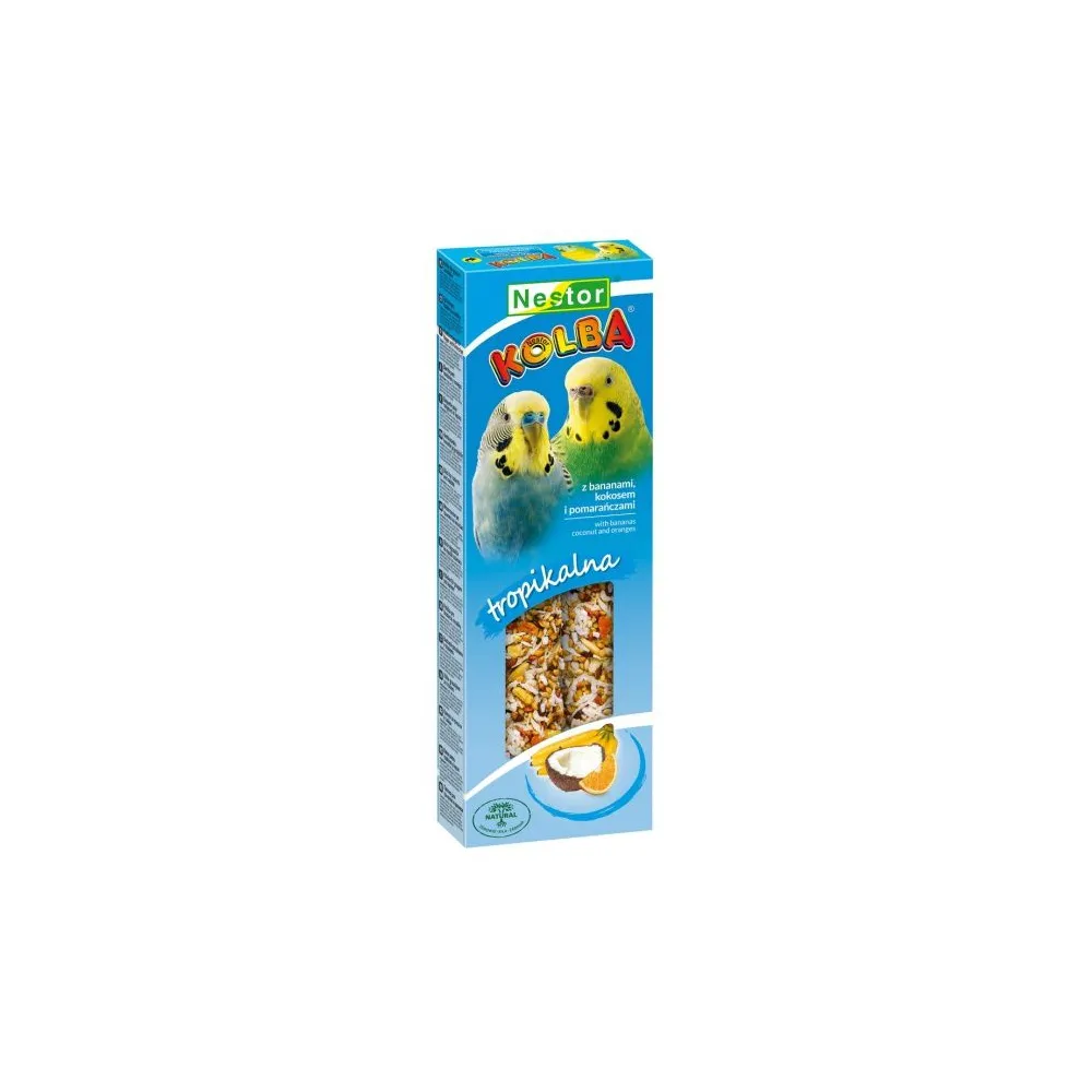 Nestor Kolba Papuga mała owoce tropikalne i kokos 2szt