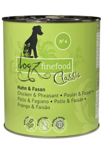 Dogz Finefood Classic N.04 Kurczak i bażant puszka 800g